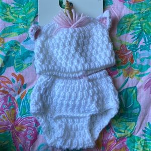 Unicorn Newborn Crochet Outfit